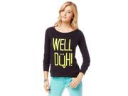 Aeropostale Womens Well Duh Cropped Sweatshirt 001 L