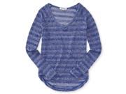 Aeropostale Womens Long Sleeve Knit Raglan Top Pullover Sweater 440 M