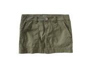 Aeropostale Womens Chino Khaki Mini Skirt greens 1 2