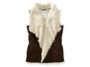 Aeropostale Womens Open Front Sherpa Vest 200 XL