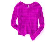 Aeropostale Womens Sheer Cropped Knit Sweater 554 XL