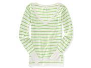 Aeropostale Womens Stripe Knit Sweater 327 L