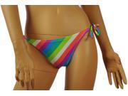 Aeropostale Womens multi color stripe swim bottoms Blue Br S
