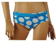 Aeropostale womens large polka dot belted swim bottoms Blue Br M