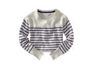 Aeropostale Womens Long Sleeve Opposite Stripe Knit Sweater lighties XS