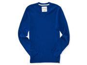 Aeropostale Mens Solid Ribbeed Pullover Sweater 433 M
