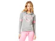 Aeropostale Womens Metallic Heart Sleep Hoodie Sweatshirt 053 L