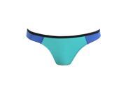 Aeropostale Womens two toned lowrider swim bottom Blue Br M 9393