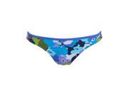 Aeropostale Womens floral lowrider swim bottoms Blue Br XS 9416
