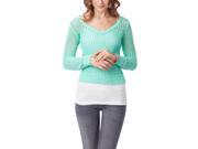 Aeropostale Womens Solid Cable V Neck Knit Sweater 134 XL
