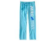 Aeropostale Womens Full Length Aero Pajama Lounge Pants oceanblue XXS 32