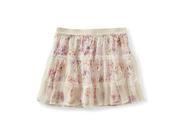 Aeropostale Womens Floral Overlay Lace Mini Skirt 271 XS