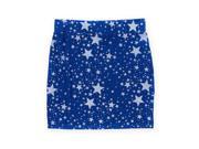 Big Star Womens Stretch Graphic Mini Skirt midnightstars L