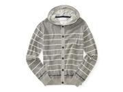 Aeropostale Mens Striped Knit Hooded Sweater 053 S