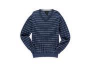 Club Room Mens Striped Merino Wool Pullover Sweater washedindigo L