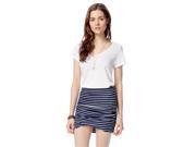 Aeropostale Womens Striped Ruched Pencil Skirt 413 XS
