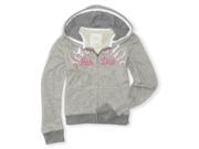 Aeropostale Womens Heathered Knit Full Zip Hoodie Sweatshirt 053 M