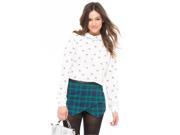 Aeropostale Womens Plaid Skort Skirt 165 L