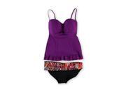 Profile Womens Starlet Aztec 2 Piece Tankini viloetblk 10