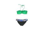 Kenneth Cole Womens Seaf Sash Banded 2 Piece Bikini grncob M