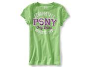 Aeropostale Girls Glitter PSNY Athletic Div. Embellished T Shirt 307 L