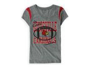 Justice Girls Lousiville Cardinals Graphic T Shirt grayred 10