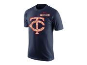 Nike Mens Camo Pack Twins Graphic T Shirt navy S