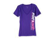 Ecko Unltd. Womens Vertical Script Graphic T Shirt purple M
