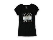 Ecko Unltd. Womens Triple Up Graphic T Shirt black M