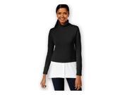 Style co. Womens Layered Look Turtleneck Pullover Sweater deepblack L