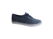 Vans Unisex Authentic Lo Pro Woven Chambray Sneakers blue M5.5 W7