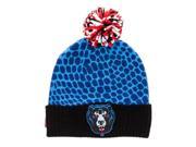 Mishka Mens The D.A Snakebite Pom Beanie Hat blue One Size