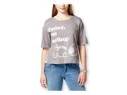 Mighty Fine Womens Snoopy Striped Graphic T Shirt htsteelgrey M