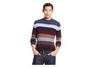 Club Room Mens Wool Multi Striped Pullover Sweater ebonyheather XL
