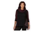 Style co. Womens Colorblocked Handkerchief Hem Pullover Sweater rhonecombo 0X