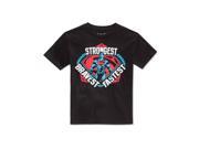 Warner Brothers Boys Superman Strongest Graphic T Shirt black 4T