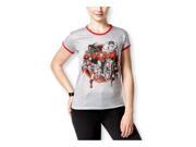 Mighty Fine Womens Marvel The Avengers Contrast Graphic T Shirt htgreyred XS