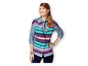 American Living Womens Fair Isle Print Sweater Vest caprinavymulti XS