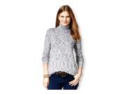 American Living Womens Marled Turtleneck Pullover Sweater indigomu 2XL