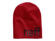 Neff Mens Form Beanie Hat red One Size
