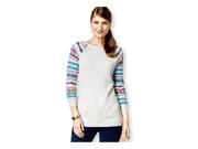 American Living Womens Fair Isle Sleeves Pullover Sweater oxgrymu 2XL