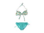 Roxy Womens Wrap 70 s Lowrider Tie Side 2 Piece Bikini bkg6 S