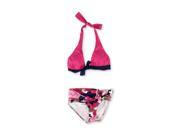 Tommy Bahama Womens Hlater Hi Waist 2 Piece Bikini pinkmartini S