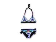 Hurley Womens Krystal Halter Tunnel 2 Piece Bikini mlt XS