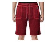 Buffalo David Bitton Mens Firlato Faux Fleece Athletic Sweat Shorts cherry S