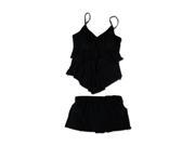 MagicSuit Womens Solid Straight Skirt 2 Piece Tankini black 16
