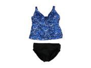 MiracleSuit Womens Lagoon Basic Brief 2 Piece Tankini blublk 14