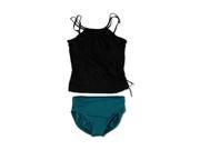 MagicSuit Womens Fortuny Jodi Brief 2 Piece Tankini blackteal 12