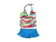 Ralph Lauren Womens Twist Front Skirtini 2 Piece Tankini multtur 14