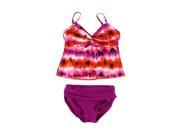 MiracleSuit Womens IKAT Printed Hi Waist 2 Piece Tankini crlfusc 12